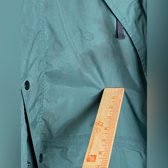 Field and Stream Men's Hunter Green Hooded Rain Jacket X-LG Black Fleece Lining - Picture 5 of 5